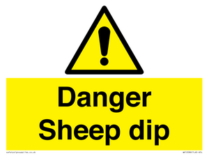 Danger Sheep dip